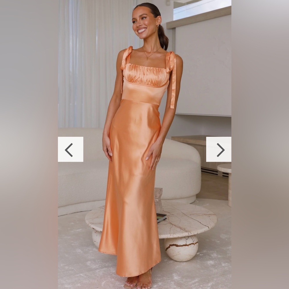 Satin maxi dress